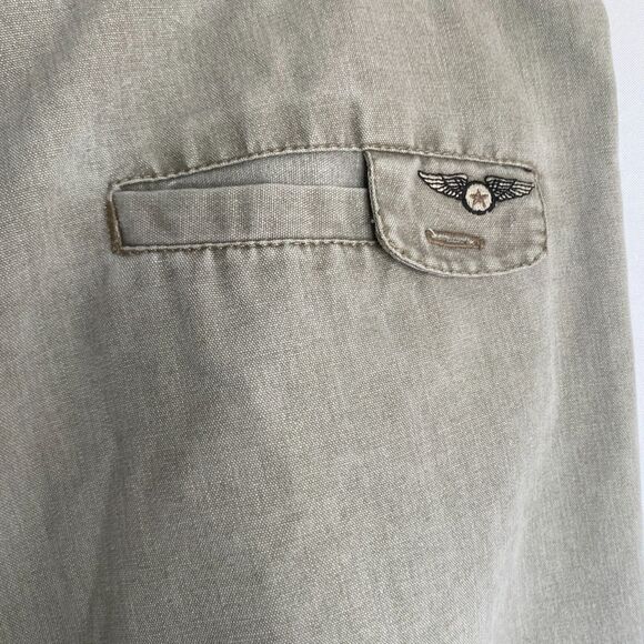 VTG Gitano Pants Gray Pleated Pocket Tapered 90s Skater Y2K Grunge Mens 34 - Picture 5 of 15